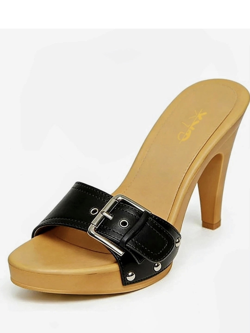 XYD Cone Heels Sexy High Heels Mules Women's Size 14 EU Size 46